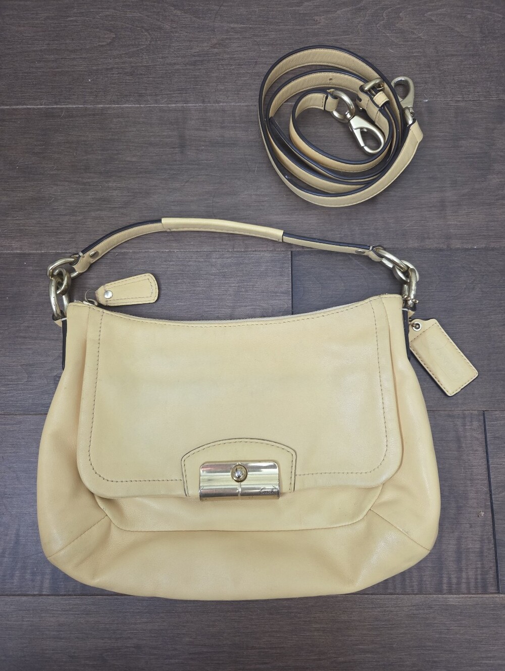 Y2k Coach Leather Shoulder Bag